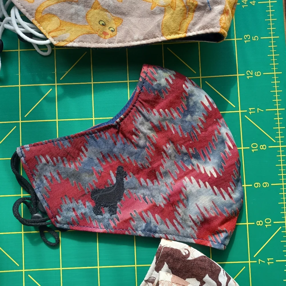 Lot of 21 Adult or Youth Patterned Face Masks Set washable